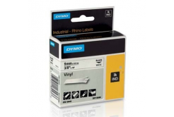 Dymo Rhino 18443, S0718580, 9mm x 5.5m čierna tlač / biely podklad, originálna páska