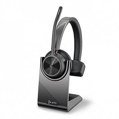 HP Poly Voyage 4310-M 77Y93AA Mono Poly Voyage 4310-M Mono sluchátka s mikrofonem, bezdrátová, černá, charge stand, monaurální typ bluetooth