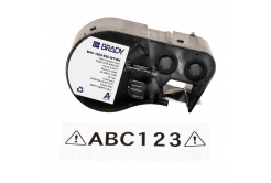 Brady M4C-1000-595-WT-BK / 170833, 25.40 mm x 7.62 m, Vinyl, čierna tlač / biely podklad