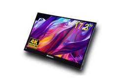 Verbatim přenosný dotykový monitor, PMT-17-4K, 17.3", Ultra HD 4K (3840x2160), 60Hz, černý