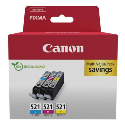 Canon CLI-521 2934B015 farebná (color) sada originálne cartridge