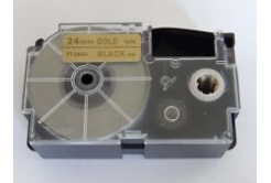 Kompatibilná páska s Casio XR-24GD1 24mm x 8m čierny tisk / zlatý podklad