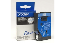 Brother TC-293, 9mm x 7,7m, modrá tlač / biely podklad, originálna páska