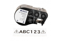Brady M4C-500-595-CL-WT / 170822, 12.70 mm x 6.10 m, Vinyl, biela tlač / priehľadný podklad