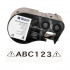 Brady M4C-500-595-CL-WT / 170822, 12.70 mm x 6.10 m, Vinyl, biela tlač / priehľadný podklad
