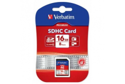 Verbatim 43962 Secure Digital Card Premium U1, pamäťová karta, SDHC, 16GB, UHS-I U1 (Class 10), 
