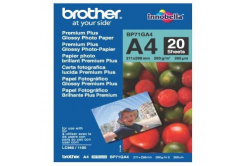 Brother Glossy Photo Paper, foto papír, lesklý, bílý, A4, 260 g/m2, 20 ks, BP71GA4, inkoustový