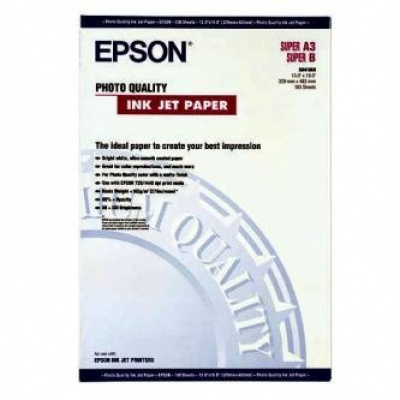 Epson Photo Quality InkJet Paper, foto papír, matný, bílý, Stylus Pro XL, XL+,1500, Laser 15, A3+