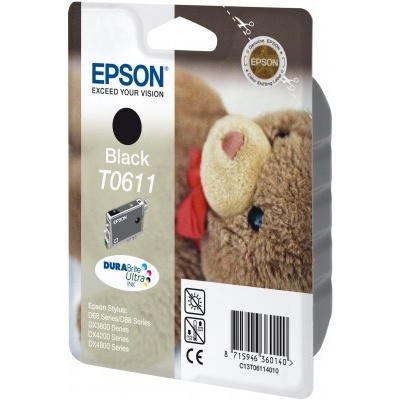 Epson T06114010 čierna (black) originálna cartridge