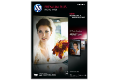 HP Premium Plus Semi-Gloss Photo Paper, foto papír, pololesklý, bílý, A4, 300 g/m2, 20 ks, CR67