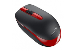 Genius Myš NX-7007 31030026404, 1200DPI, 2.4 [GHz], optická, 3tl., bezdrátová USB, černo-červená, AA