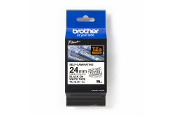 Brother TZ-SL251 / TZe-SL251 Pro Tape, 24mm x 8m, čierna tlač / biely podklad, originálna páska