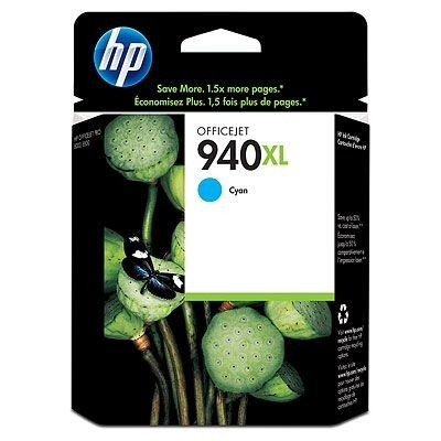 HP C4907AE 940XL azurová (cyan) originální cartridge, prošlá expirace