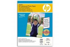 HP Advanced Glossy Photo Paper, foto papír, lesklý, zdokonalený, bílý, 13x18cm, 5x7", 250
