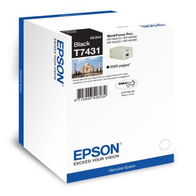 Epson originálna cartridge C13T866140, T8661, XL, black, 2500 str., 55,8ml, 1ks, Epson WorkForce Pro WF-M5690DWF