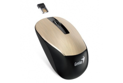 Genius Myš NX-7015 31030019402, 1600DPI, 2.4 [GHz], optická, 3tl., bezdrátová USB, zlatá, AA