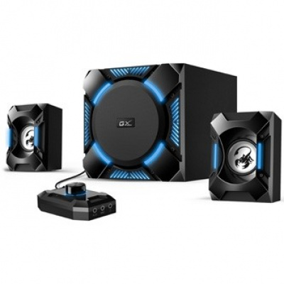 Genius reproduktory GX GAMING SW-G2.1 1200 31730044400, 2.1, 36W, černé, ovládání hlasitosti