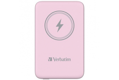 Verbatim 32248 power banka s bezdrôtovým nabíjaním, 5V, 10 000mAh, růžová