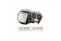 Brady M4-61-483 / 170771, 12.70 mm x 50.80 mm, Polyester, čierna tlač / biely podklad