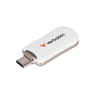 VERBATIM Flash Disk 512GB Plectra USB-C 3.0, biela