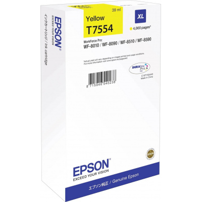 Epson T7554 XL C13T75544N žltá (yellow) originálna cartridge