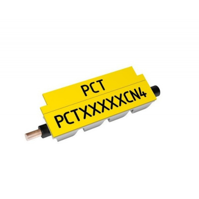 Partex PCT10012CN4, 1,2-1,8mm, 12mm, žlutá, 1400ks, kontinuální nacvakávací profil
