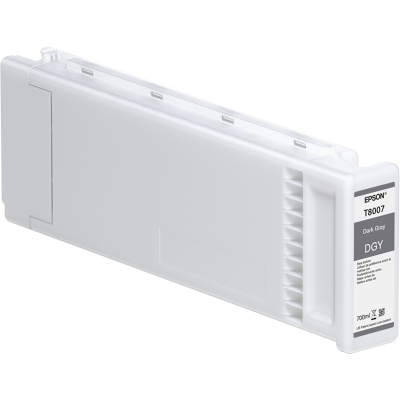Epson T8007 C13T800700 tmavo sivá (dark gray) originálna cartridge