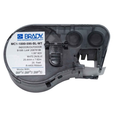 Brady MC1-1000-595-BL-WT / 131594, samolepicí páska 25.40 mm x 7.62 m