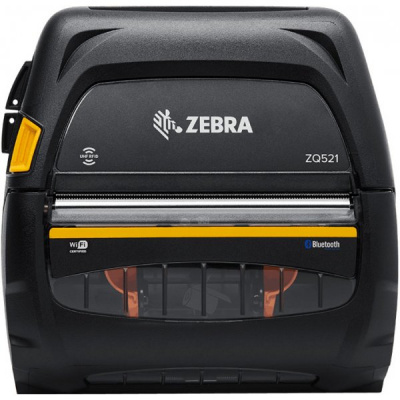 Zebra ZQ521 ZQ52-BUW100E-00, BT, Wi-Fi, 8 dots/mm (203 dpi), linerless, display, tiskárna štítků