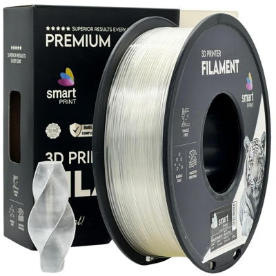 Smart Print FG-S96-E1, 3D filament, PLA Silk, 1,75mm, 1000g, Priesvitný (Transparent)