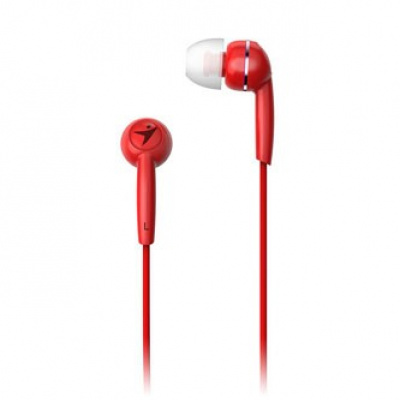 Genius HS-M320 31710005415, sluchátka, bez ovládání hlasitosti, červené, špuntová typ 3.5 mm jack