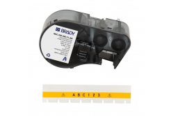 Brady M4C-250-595-YL-BK / 170950, 6.35 mm x 7.62 m, Vinyl, čierna tlač / žltý podklad