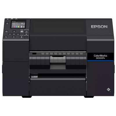 Epson ColorWorks D6500 (Pe) C31CL91202, farebná tlačiareň štítkov, peeler, disp., USB, Ethernet, black