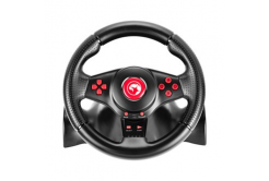 Volant Marvo GT-903 GT903, volant s pedály a řadící pákou, 16tl., USB, černý