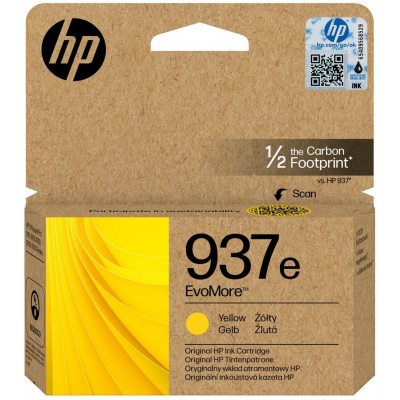 HP 937e 4S6W8NE EvoMore žltá (yellow) originálna cartridge
