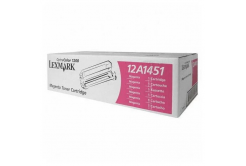 Lexmark 12A1451 purpurový (magenta) originálny toner