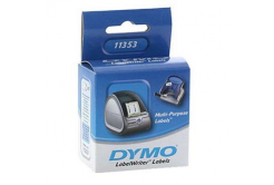 Dymo 11353, S0722530, 25mm x 13mm, bílé multifunkční papírové štítky