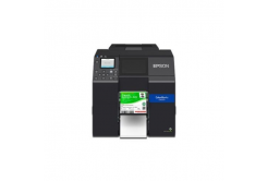 Epson ColorWorks C6000Ae C31CH76102, farebná tlačiareň štítkov, cutter, disp., USB, Ethernet, black