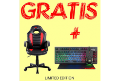 Dětská herní židle Red Fighter C5, černo-červená, + sada 3v1 CM310 PROMO