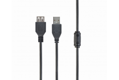 Kábel CABLEXPERT CCF-USB2-AMAF-10 USB A-A 3m 2.0 Predlžovací kábel HQ s feritovým jadrom