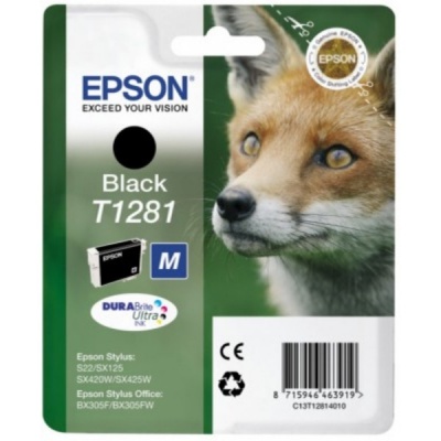 Epson T12814022, T1281 čierna (black) originálna cartridge