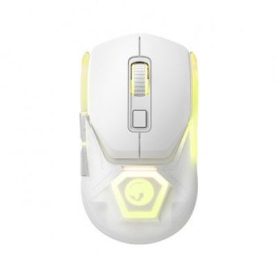 Marvo Myš Fit Pro G1 FIT PRO G1W WH, 19000DPI, 2.4 [GHz], optika, 7tl., bezdrátová, bílá, vestavěná baterie, RGB podsvícení