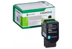 Lexmark C232HC0 azúrový (cyan) originálny toner