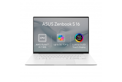 ASUS Zenbook S16 OLED/UM5606GA-OLED532W/AI7-445/16"/2880x1800/T/16GB/1TB/AMD int/W11H/Biela/2R