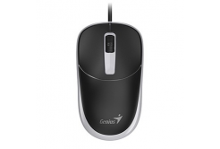 Myš drátová, Genius DX-123, černo-šedá, optická, 1200DPI, USB-C
