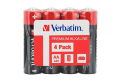 Verbatim 49501 Alkalická batéria AA-LR6 Mignon, AA, 1.5V, fólia, 4ks