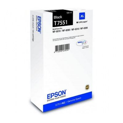 Epson T7551 XL C13T75514N čierna (black) originálna cartridge