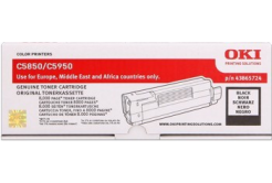 OKI 43865724 čierný (black) originálny toner