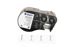 Brady M4-375-075-342 / 170722, 19.05 mm x 16.38 mm, Polyolefin, čierna tlač / biely podklad