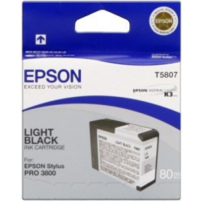 Epson T580900 svetlo čierná (light light black) originálna cartridge